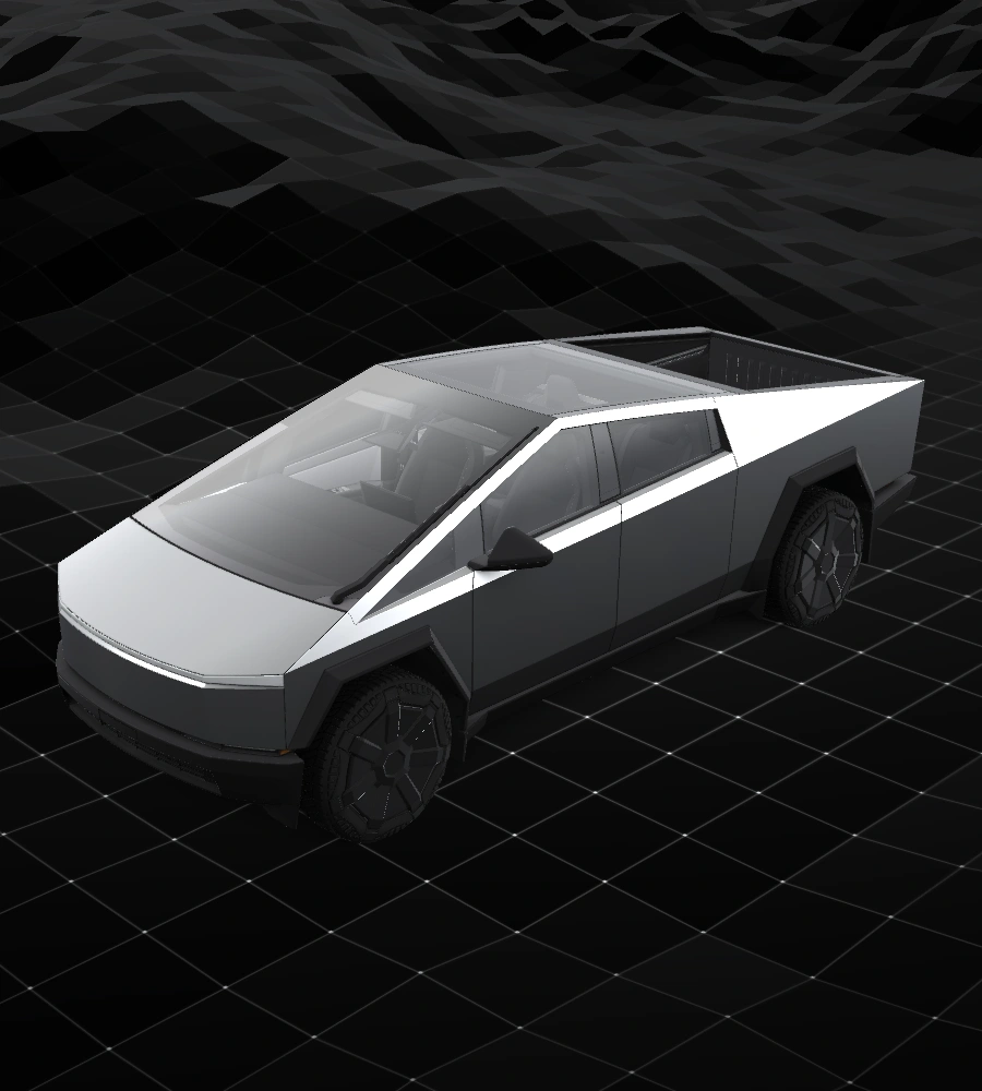 Cybertruck Tesla wrap design template