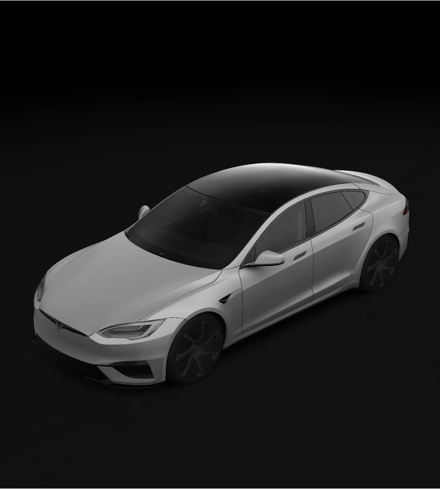 Model S 2025+ Plaid Tesla wrap design template